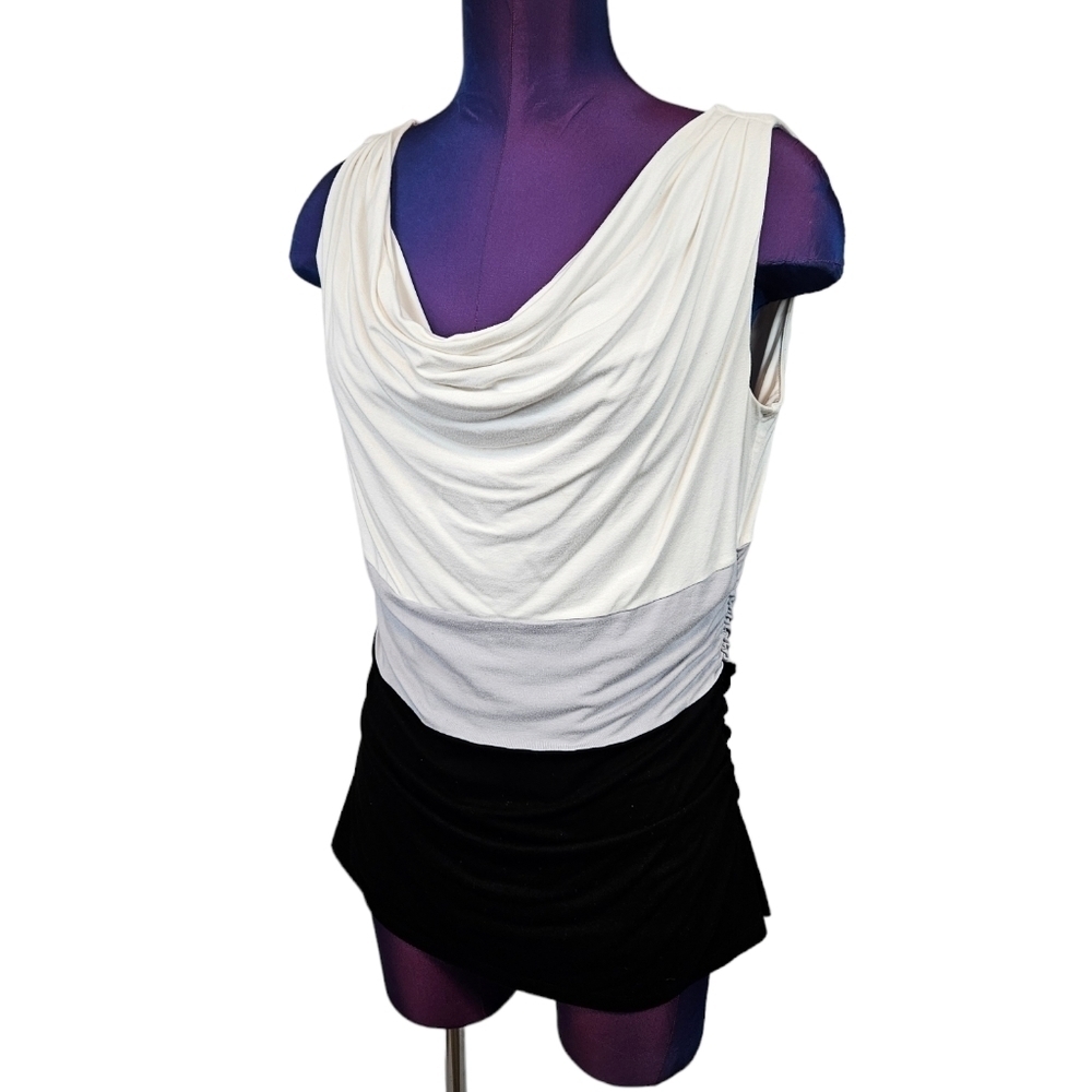 White House Black Market Sleeveless Colorblock‎ Bodice Top Size Medium Women's